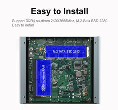 MINIXTEC FR01 2.5G pfSense Firewall Intel Pentium N4000 4*Intel i225 Nics Soft Router DDR4 Lüfterloser Mini-PC OPNsense VPN Server