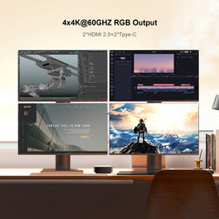 GTBOX T9H Mini PC Intel Twin Lake N150 WIFI 6Windows 11 Ultra Small Pocket Computer Dual SSD Full Function Type-C 4K 60Hz RGB