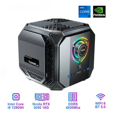 GTBOX TANK Mini PC Intel Core i9 13900H/12900H i7 12700H With Nvidia RTX4060 8G/ 3070 16G Gaming Desktop Computer PCIE 4.0 Wifi 6 BT5.0