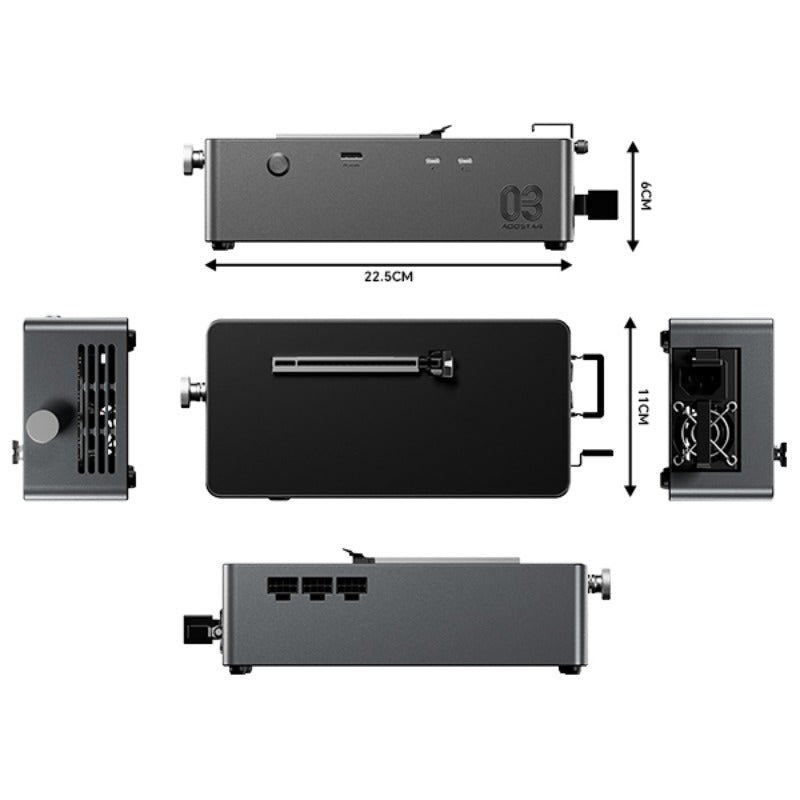 [US Warehouse]AOOSTAR AG03 EGPU Dock With OCulink USB4 v2.0 Ports Compatible with Thunderbolt 5